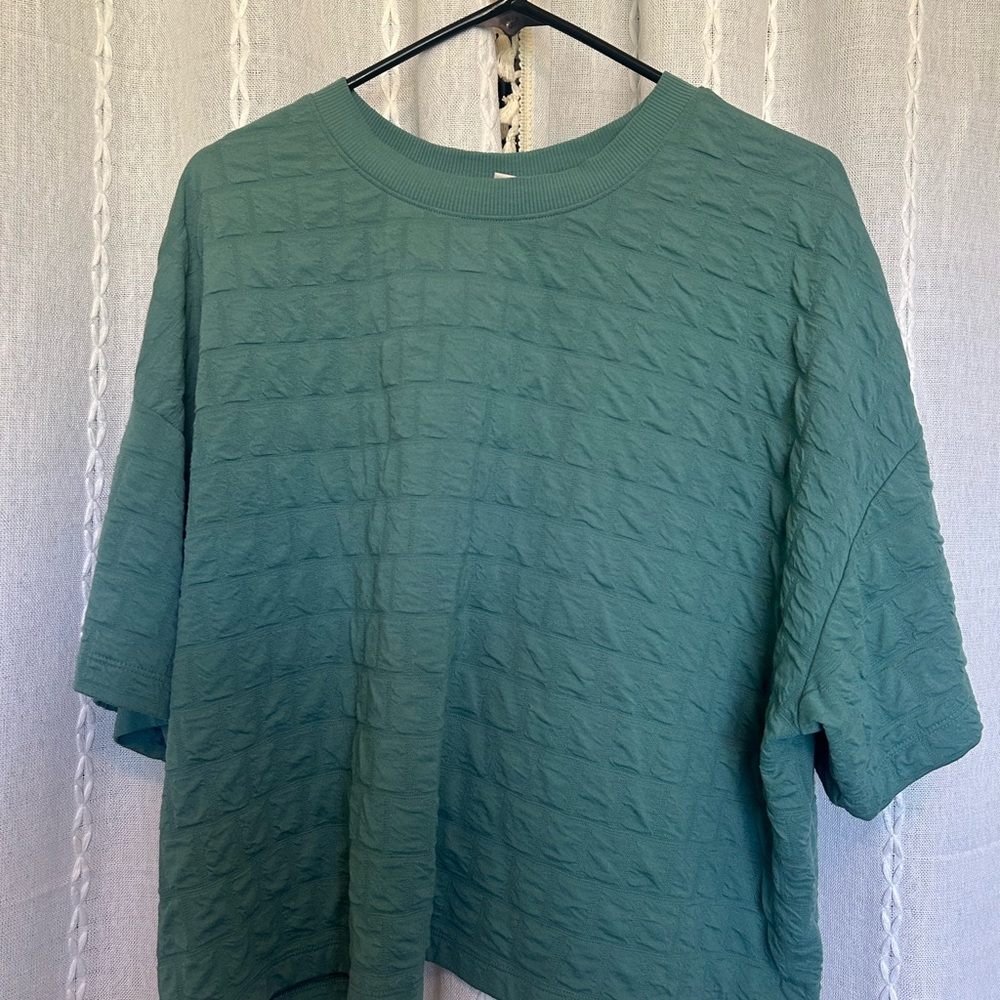 Target Green Textured Women's Top
